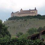 36. Widok zamku Andrassych w Krasnej Horce w drodze do domu.