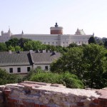 35. Widok na lubelski zamek z XIV-wiecznym donżonem i kaplicą Świętej Trójcy.
