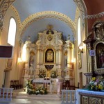 4. W kościele św. Wojciecha w Cieszanowie obejrzeliśmy słynący łaskami obraz Matki Boskiej.