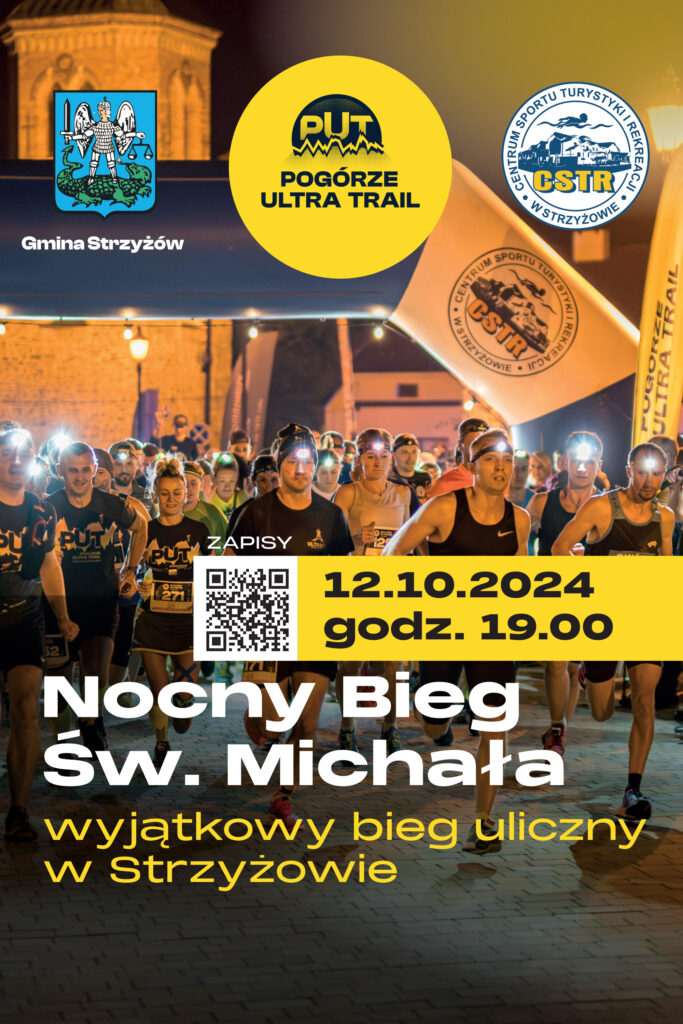 Plakat Nocnego Biegu Św. Michała
12 pażdziernik 2024 r.
godzina 19.00